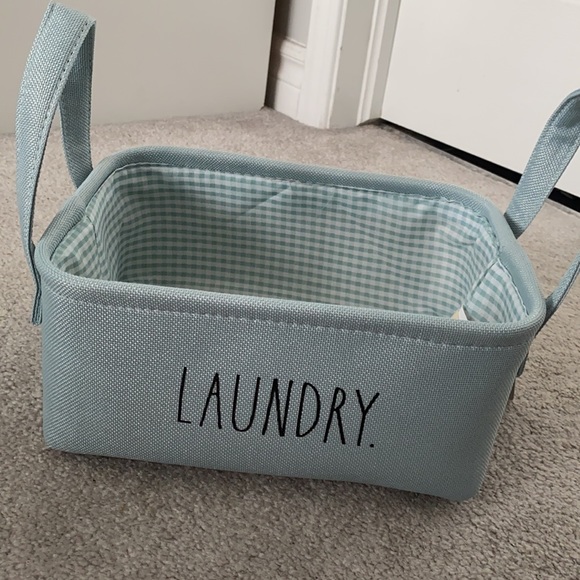 New Rae Dunn small canvas bin “LAUNDRY” - Picture 3 of 3